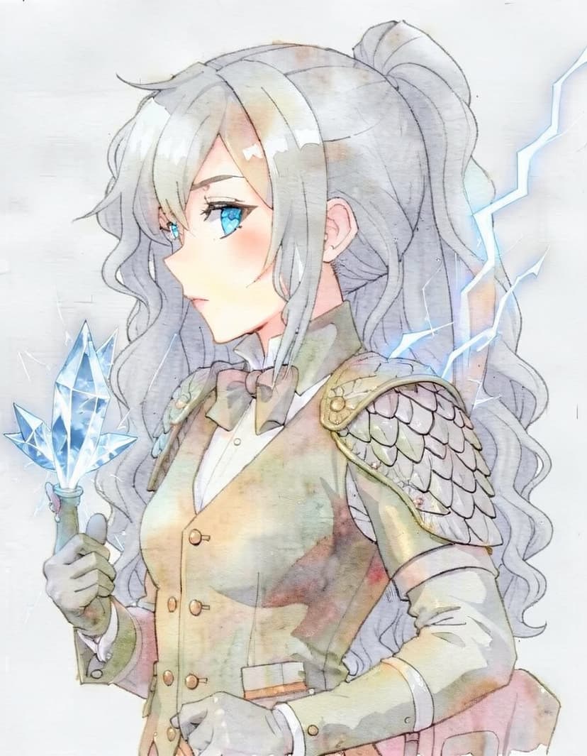 Silverflare, a Fourth Wing OC made on GenTube