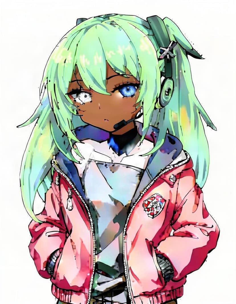 Mime Aoyama, a Vocaloid OC made on GenTube
