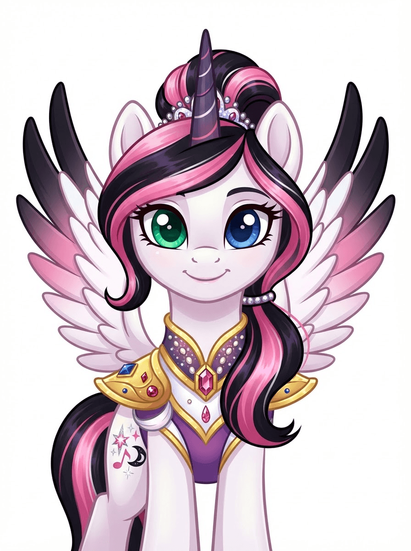 Moonlace, a My Little Pony OC made on GenTube