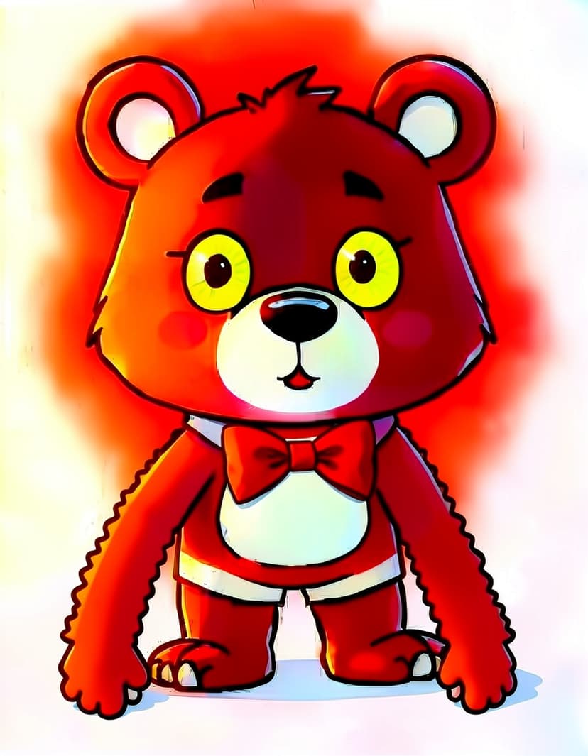 Red Bear, a Dandys World OC made on GenTube