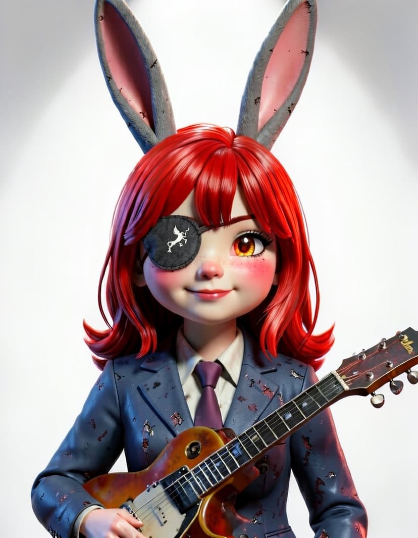 Ivy the rockstar bunny, a FNAF OC made on GenTube