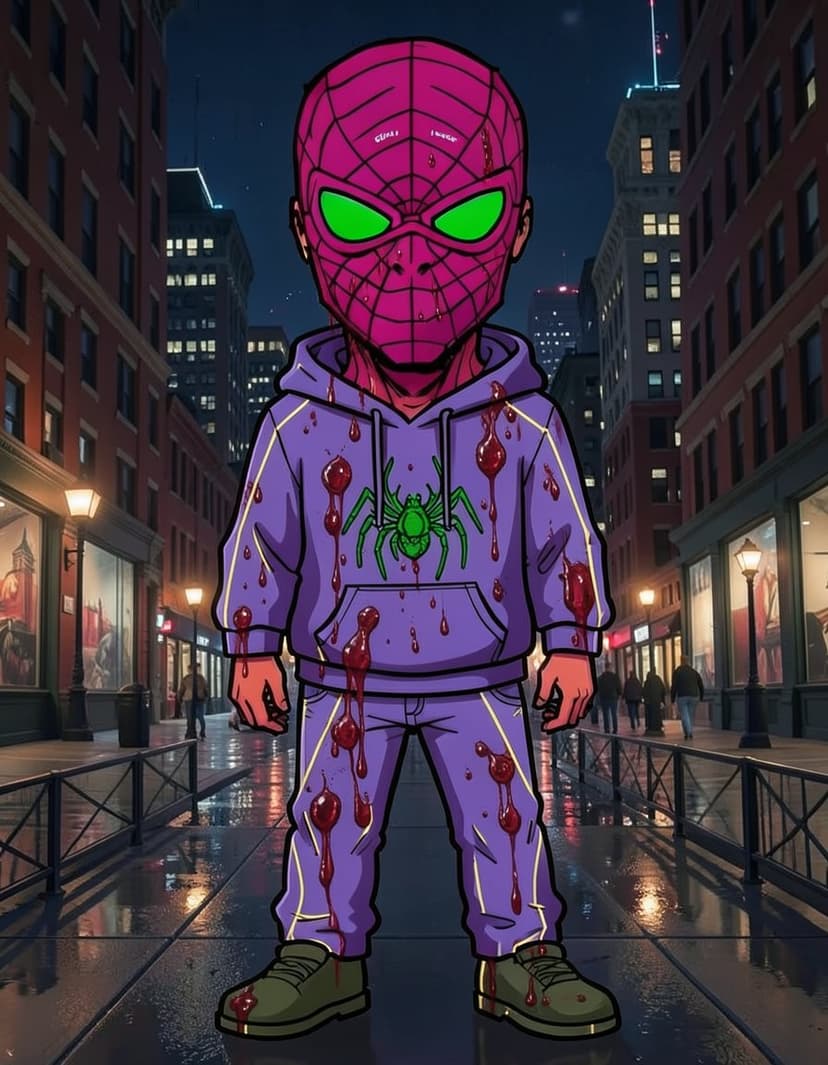 Crimson Wraith, a Spider Man OC made on GenTube