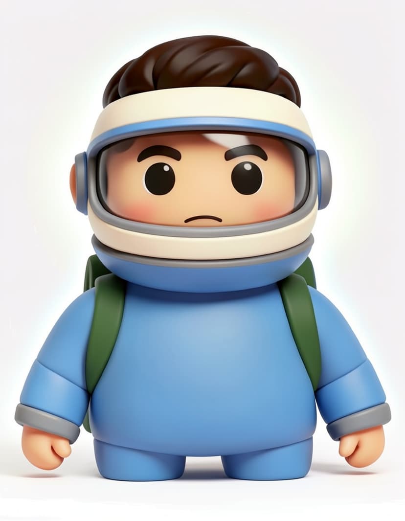 Crewmate, a Among Us OC made on GenTube