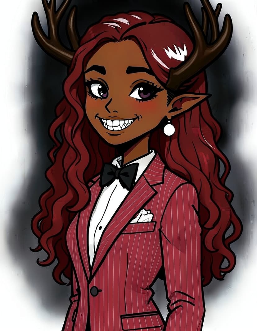 Mia, a Hazbin Hotel OC made on GenTube