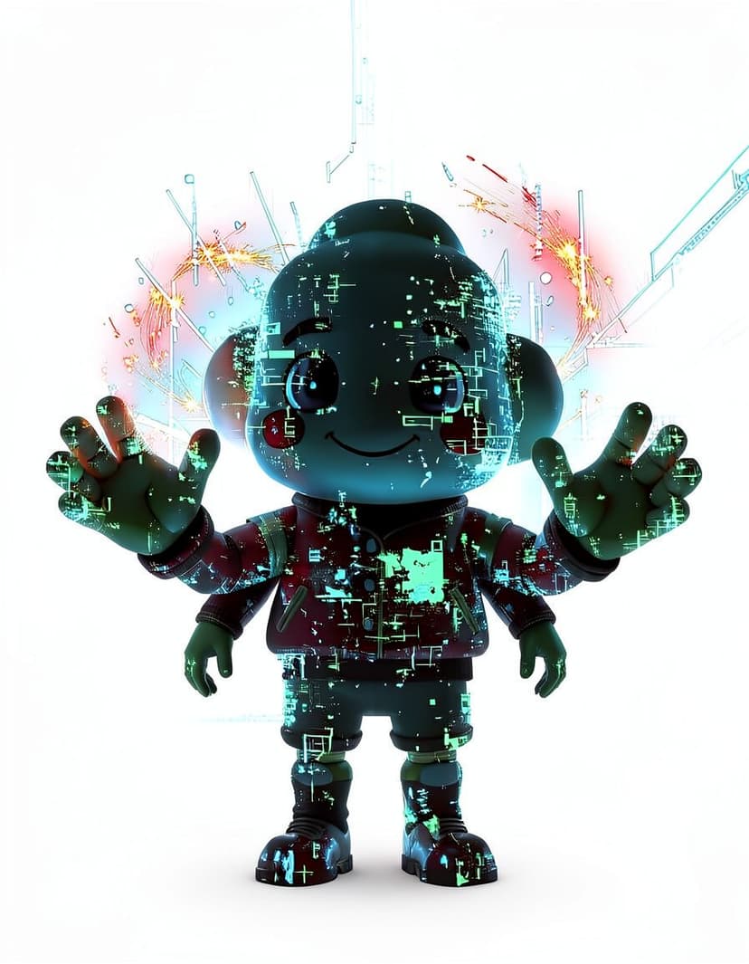 Cloudy, a Digital Circus OC made on GenTube