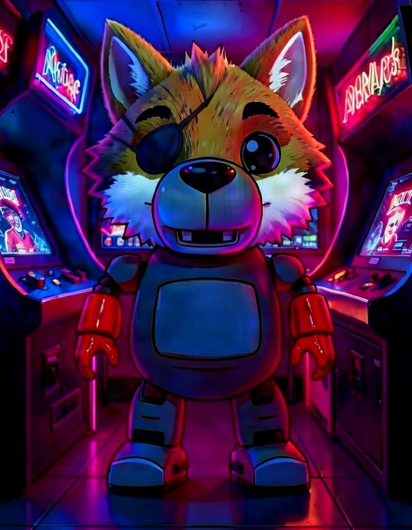 foxy the pirate fox, a FNAF OC made on GenTube