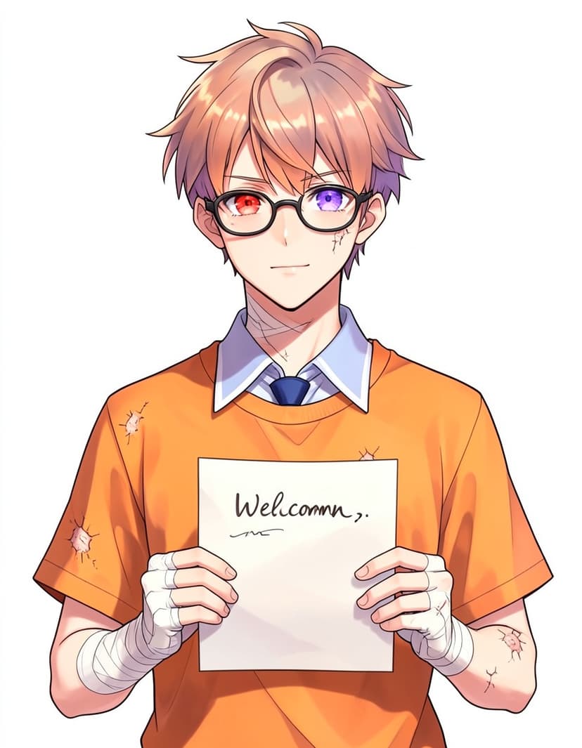 Asher, a DDLC OC made on GenTube