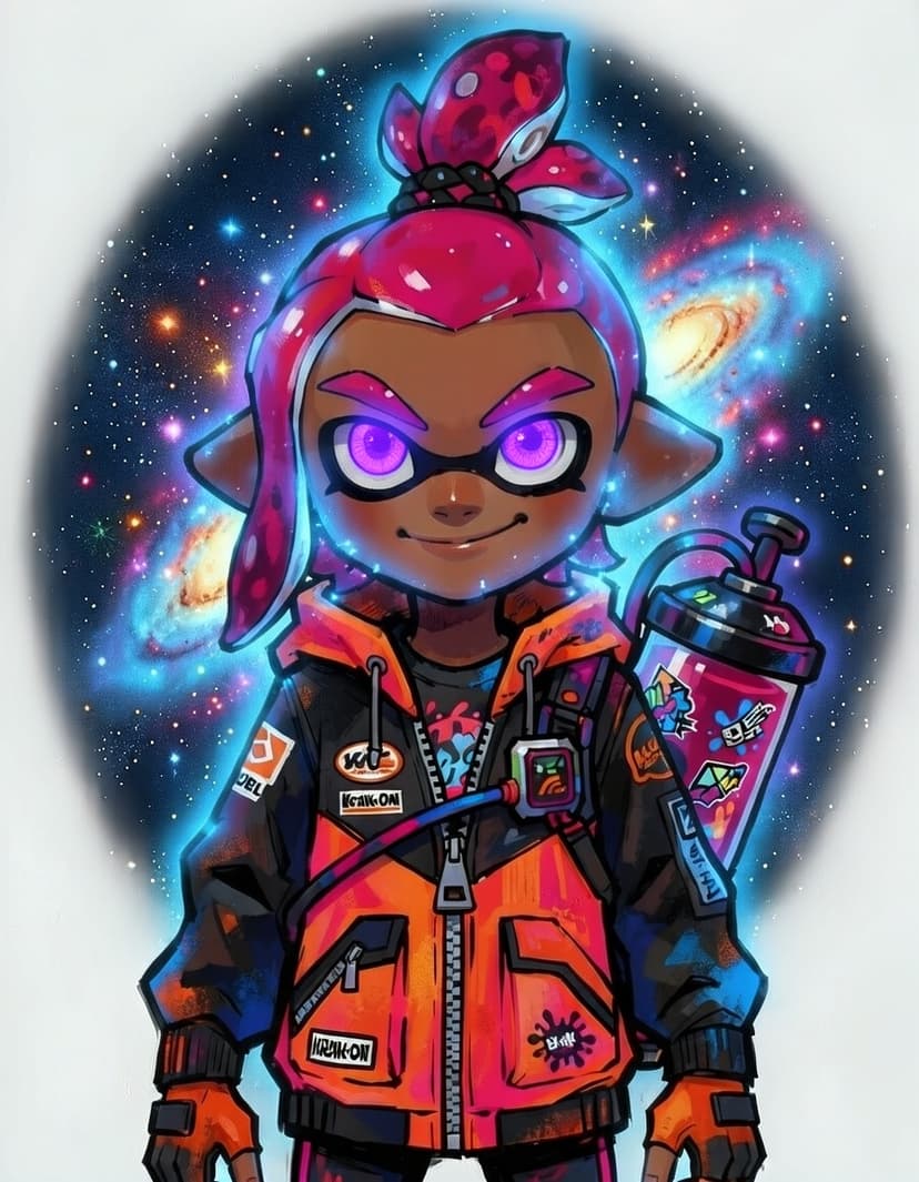 Nebbi, a Splatoon OC made on GenTube