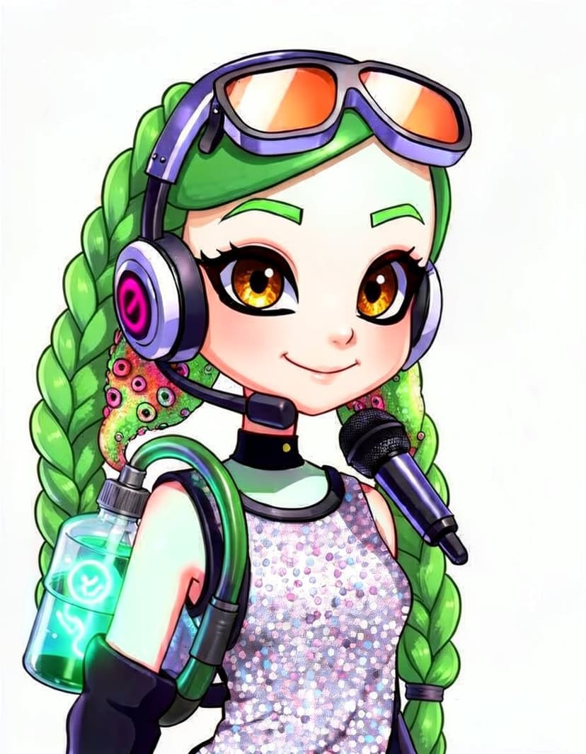 GlimmerInk, a Splatoon OC made on GenTube