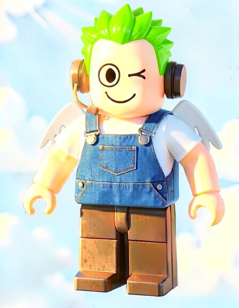 NeonWink, a Roblox OC made on GenTube