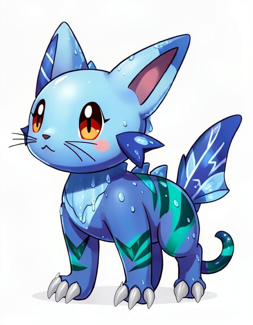 Ripplepurr, a Pokemon OC made on GenTube