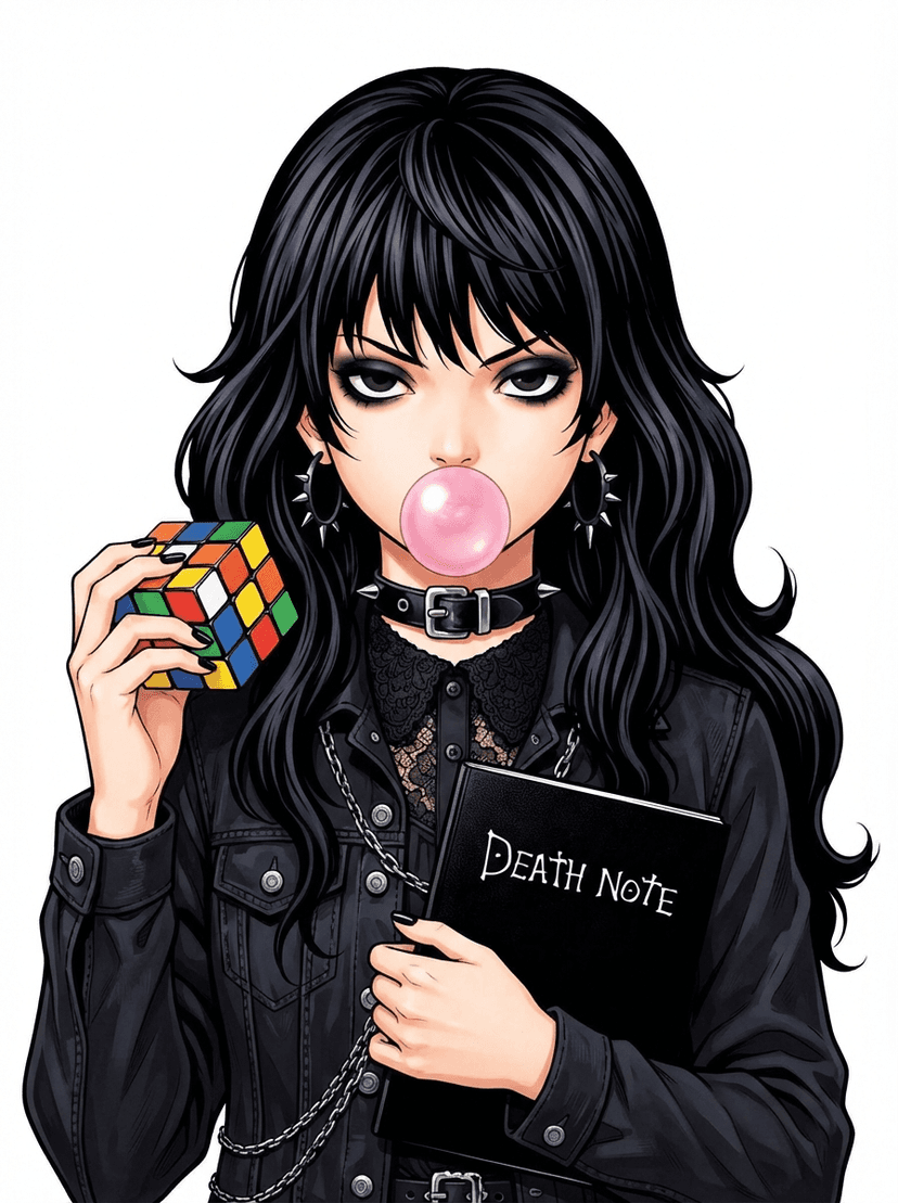 Sakura Lawliet, a Death Note OC made on GenTube