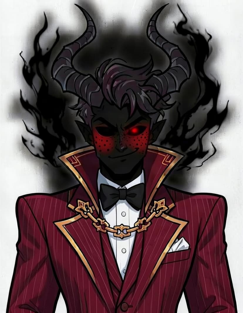 Ravok, a Hazbin Hotel OC made on GenTube