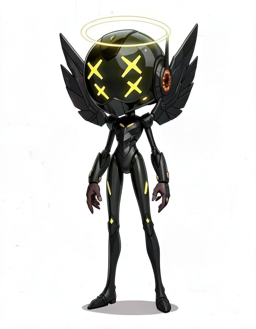 Midnight X, a Murder Drones OC made on GenTube