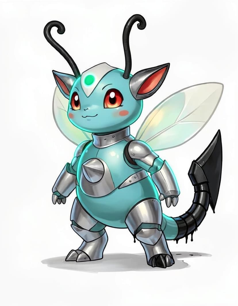 Hivebat, a Pokemon OC made on GenTube