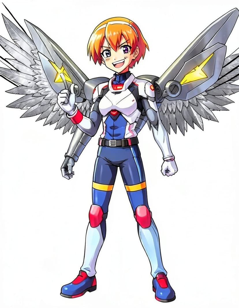 CrimsonSpark, a Murder Drones OC made on GenTube