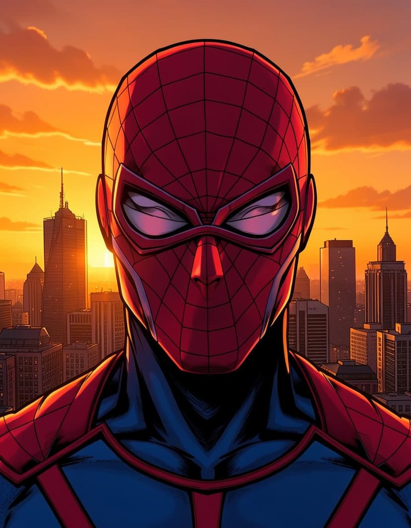 Spider-Flair, a Spider Man OC made on GenTube