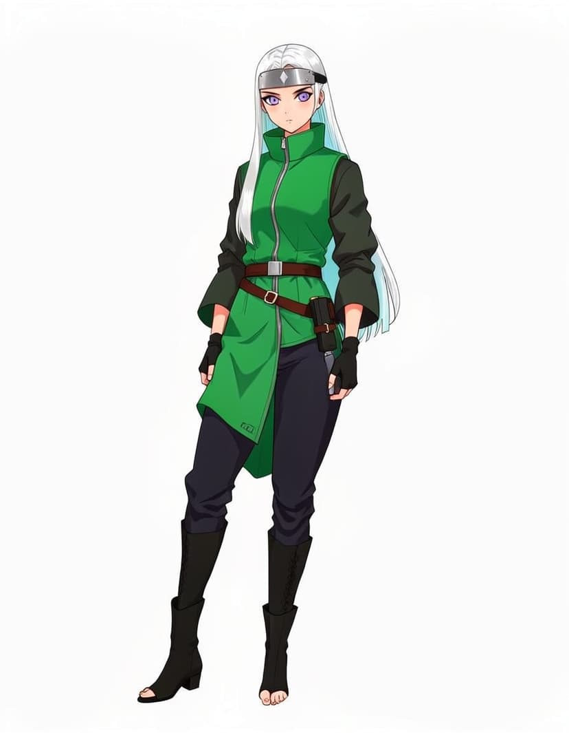 Lilac Veil, a Naruto OC made on GenTube