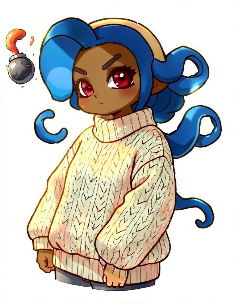 Abyssal Tide, a Splatoon OC made on GenTube