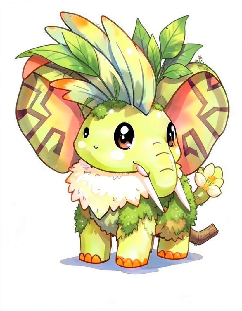 Bloomphant, a Pokemon OC made on GenTube