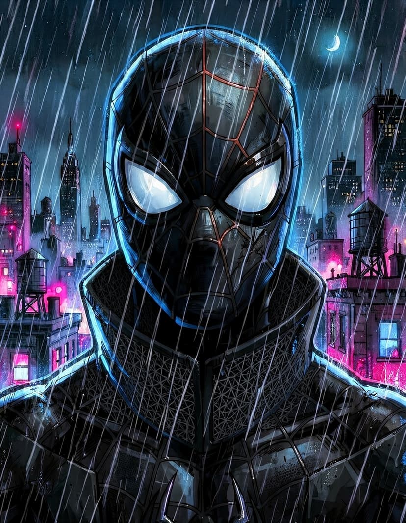 Spider-black, a Spidersona OC made on GenTube
