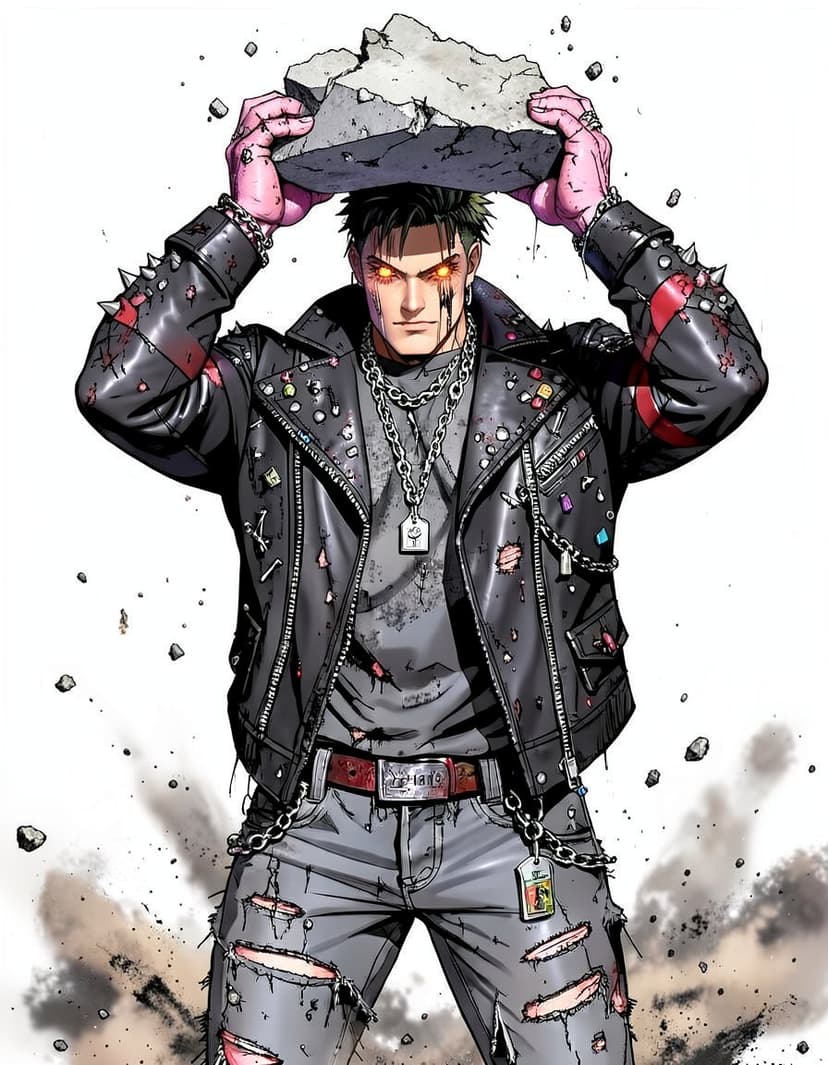 Destruction, a Marvel Superhero OC made on GenTube