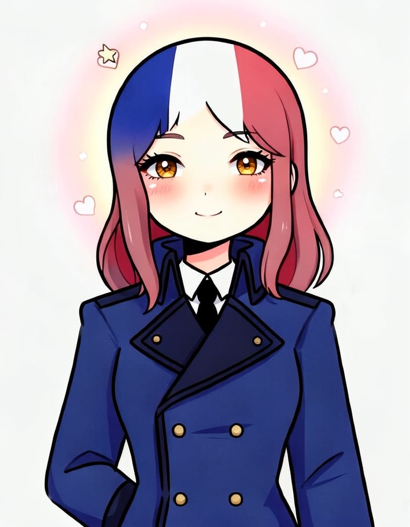 Amber Crest, a CountryHumans OC made on GenTube