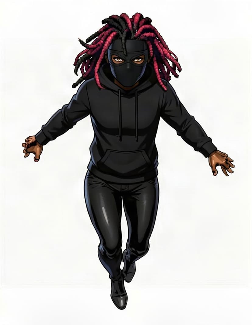 Lucia aka Chaos, a Invincible OC made on GenTube