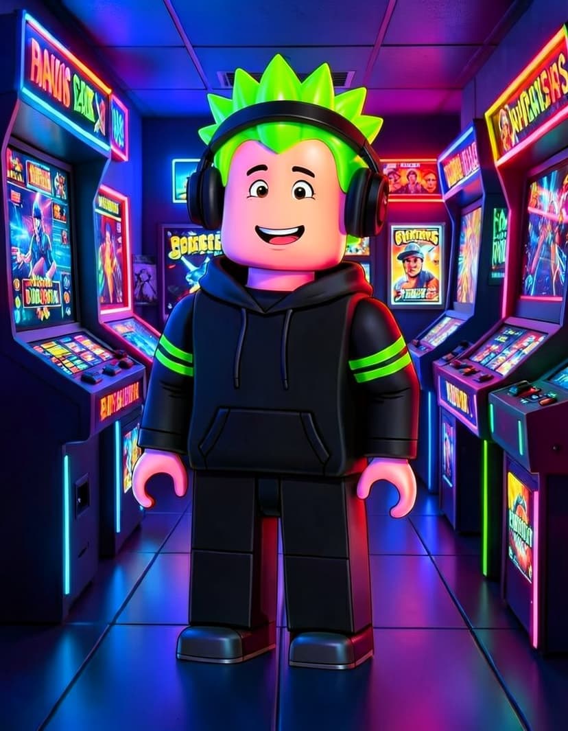 GlitchHood, a Roblox OC made on GenTube