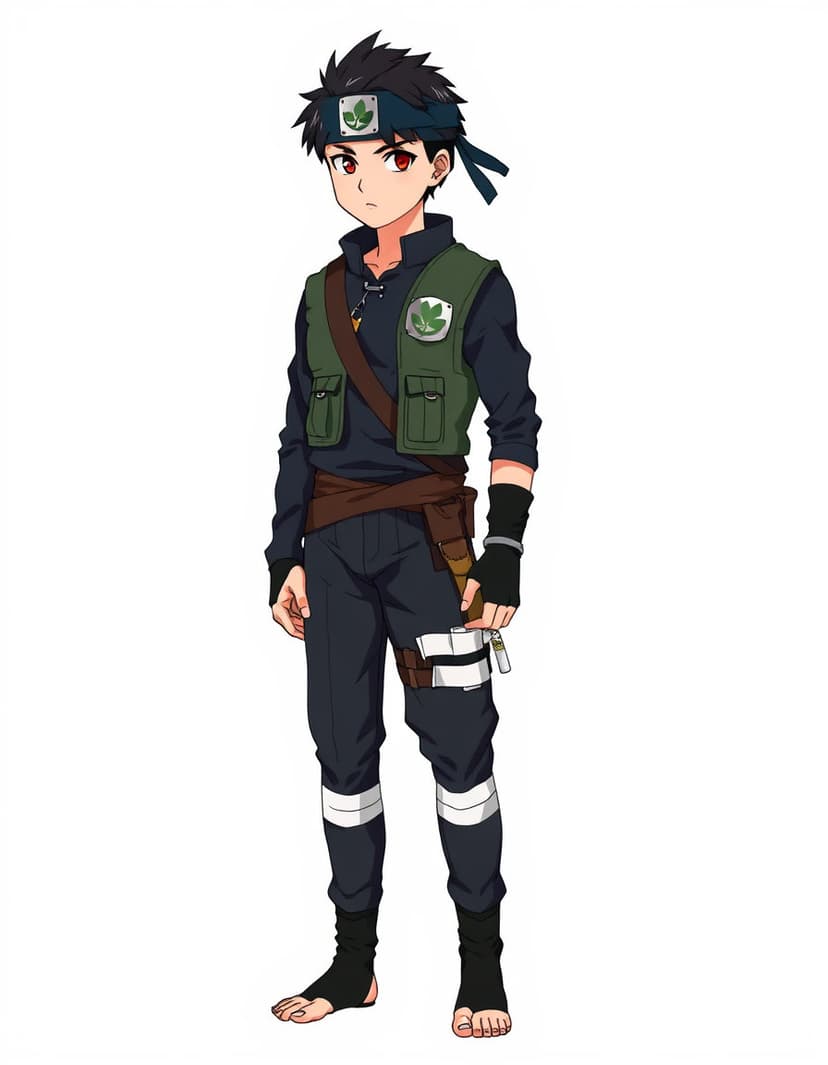 Kairo Leafblade, a Naruto OC made on GenTube