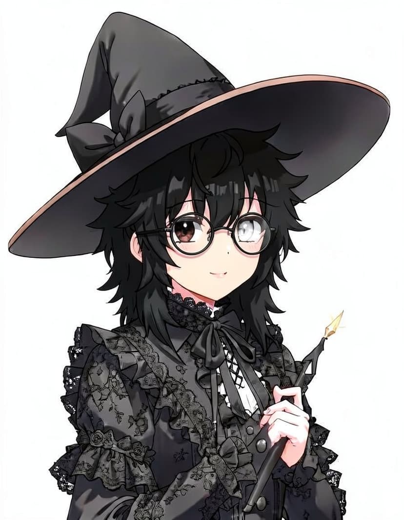 Midnight Veil, a Waifu OC made on GenTube
