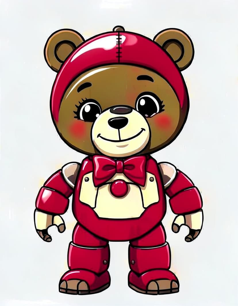 CrimsonCuddle, a FNAF OC made on GenTube