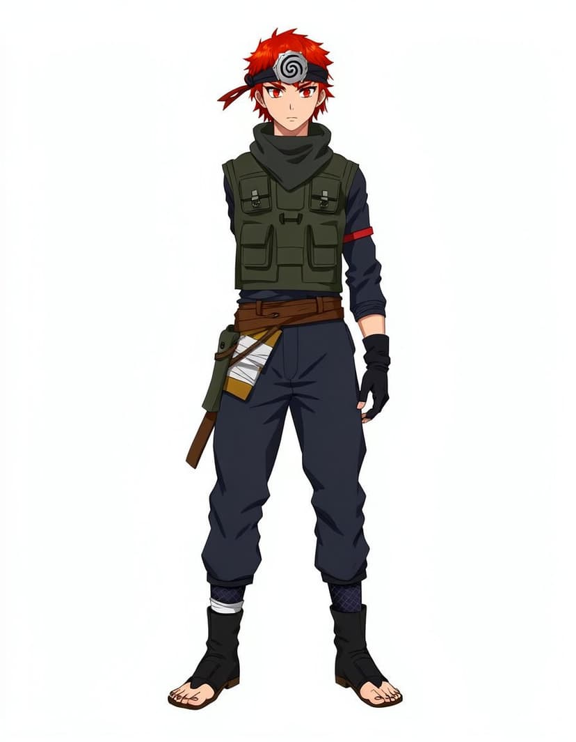 Leafblade Kaze, a Naruto OC made on GenTube