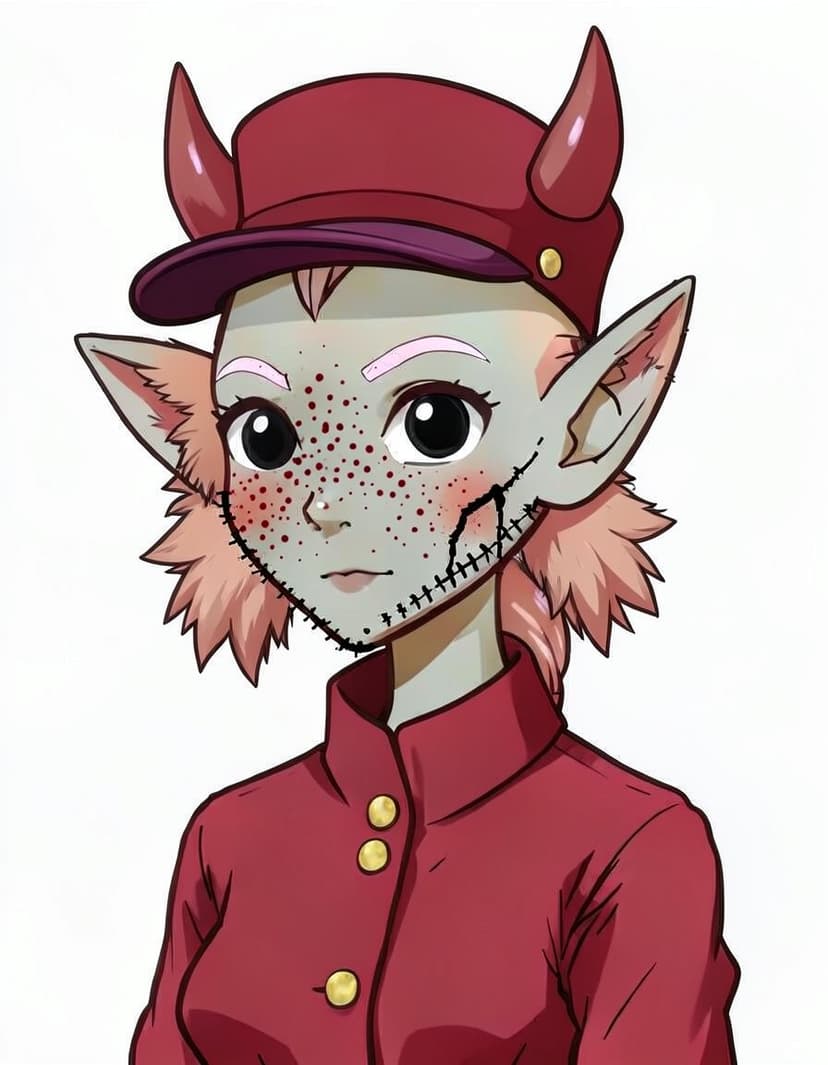 Ashen Bellflower, a Hazbin Hotel OC made on GenTube