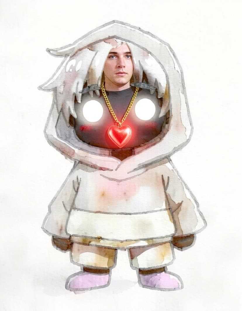 Crescentheart, a Deltarune OC made on GenTube