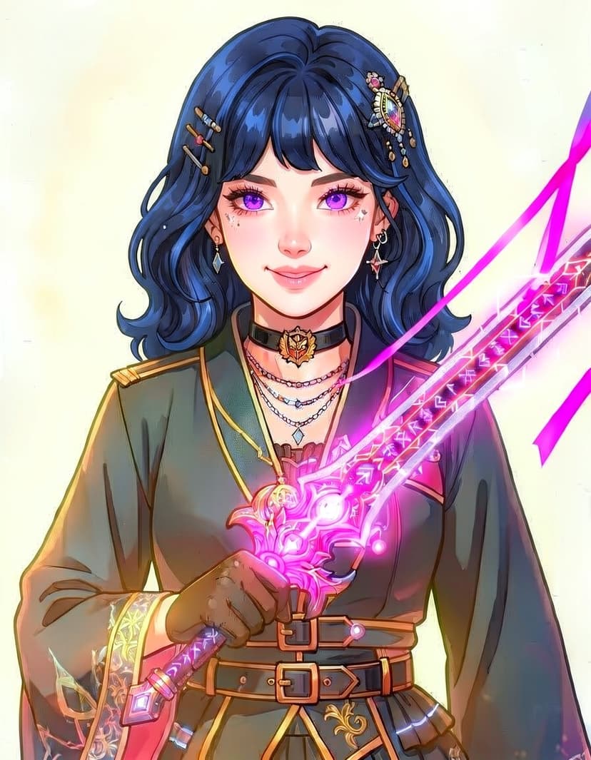 Rumi Blade, a KPop Demon Hunters OC made on GenTube