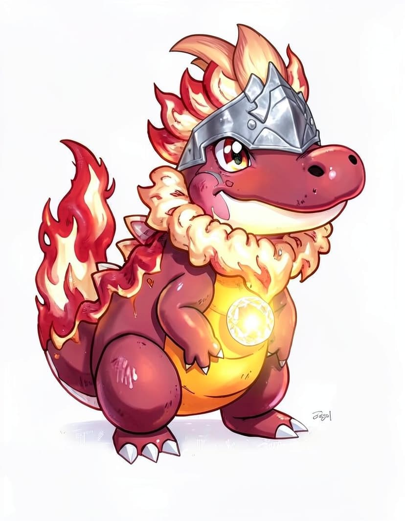 Emberix, a Pokemon OC made on GenTube