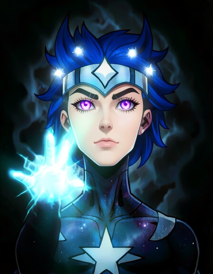 Starlume Veil, a Marvel Superhero OC made on GenTube