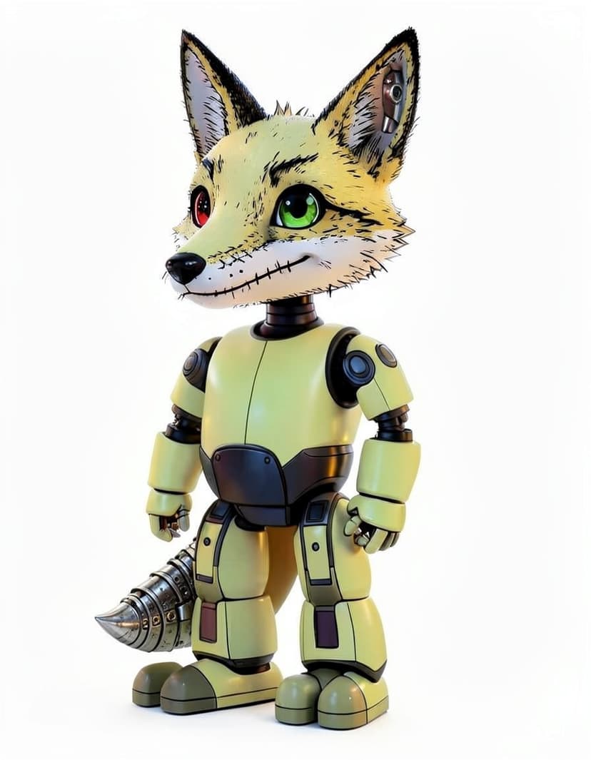 Spring Foxy, a FNAF OC made on GenTube