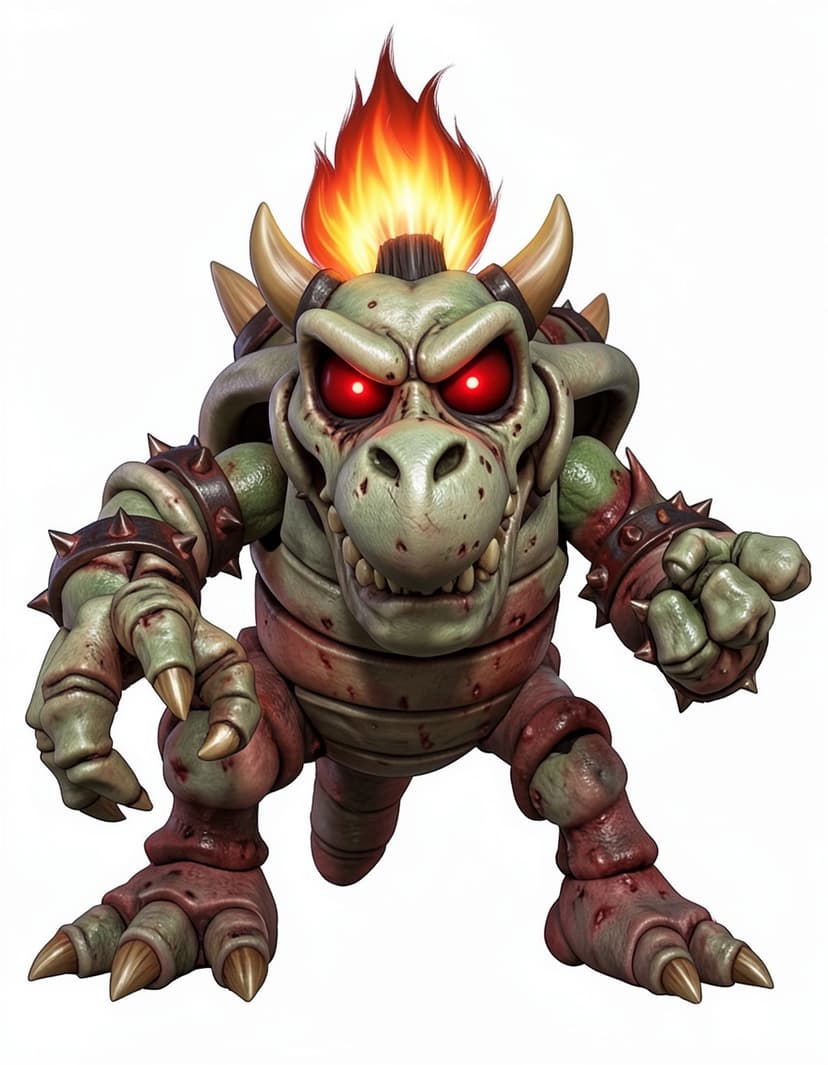 Dry bowser, a Mario OC made on GenTube