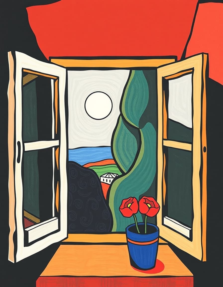 Open Window Henri Matisse Print, Henri Matisse Style