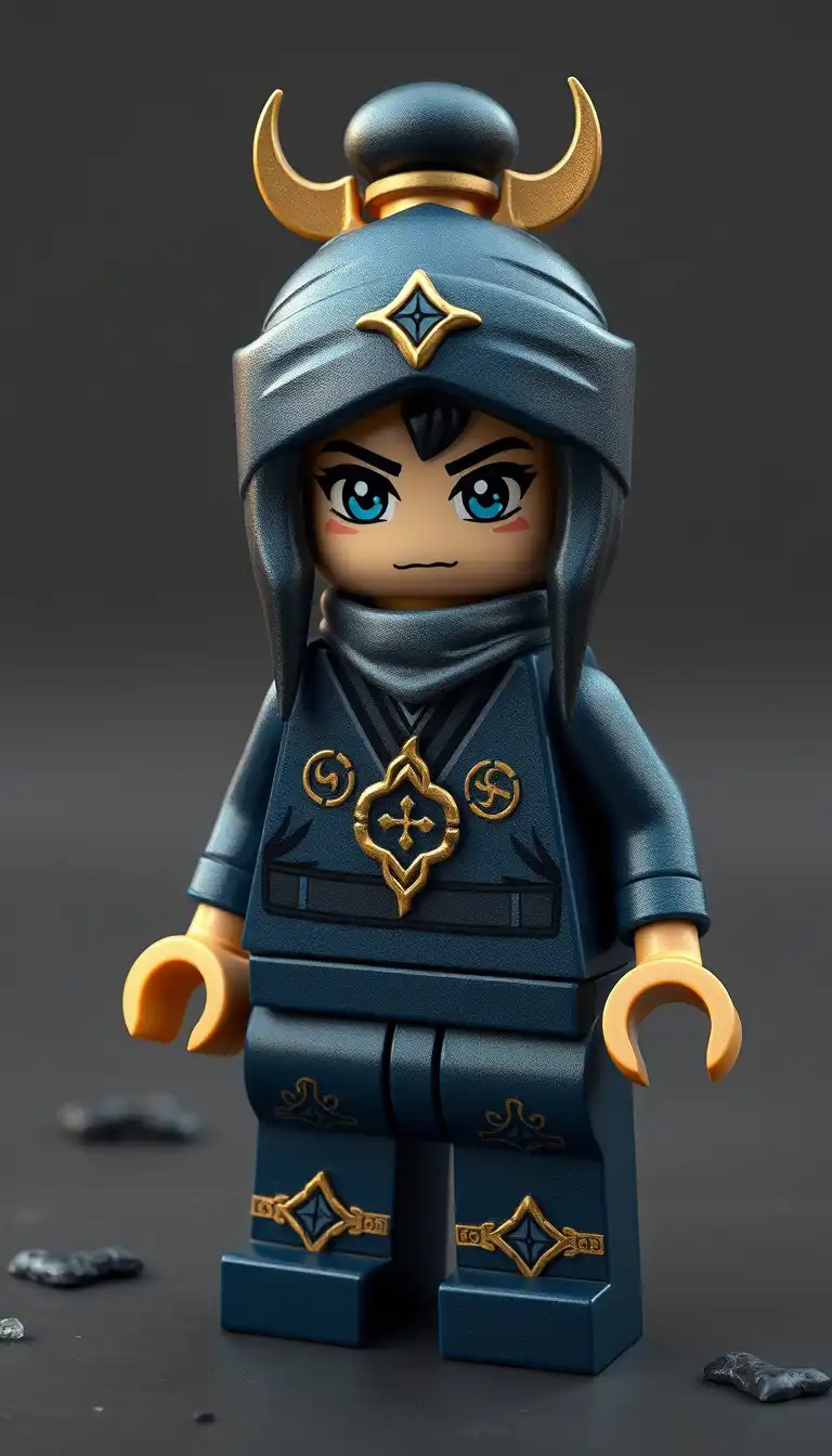 Nya – Hüterin der zerbrochenen Balance

Aussehen: Dunkelblauer Ninja-Anzug mit silbernen Rissen (symbolisch für instabiles Wasser)

Verhalten: Ruhig, strategisch, emotional kontrolliert

Lore: Ohne Grünen Ninja wird sie zur spirituellen Führungsfigur, weigert sich aber, „Auserwählte“ zu sei in lego ninjago style  gelb