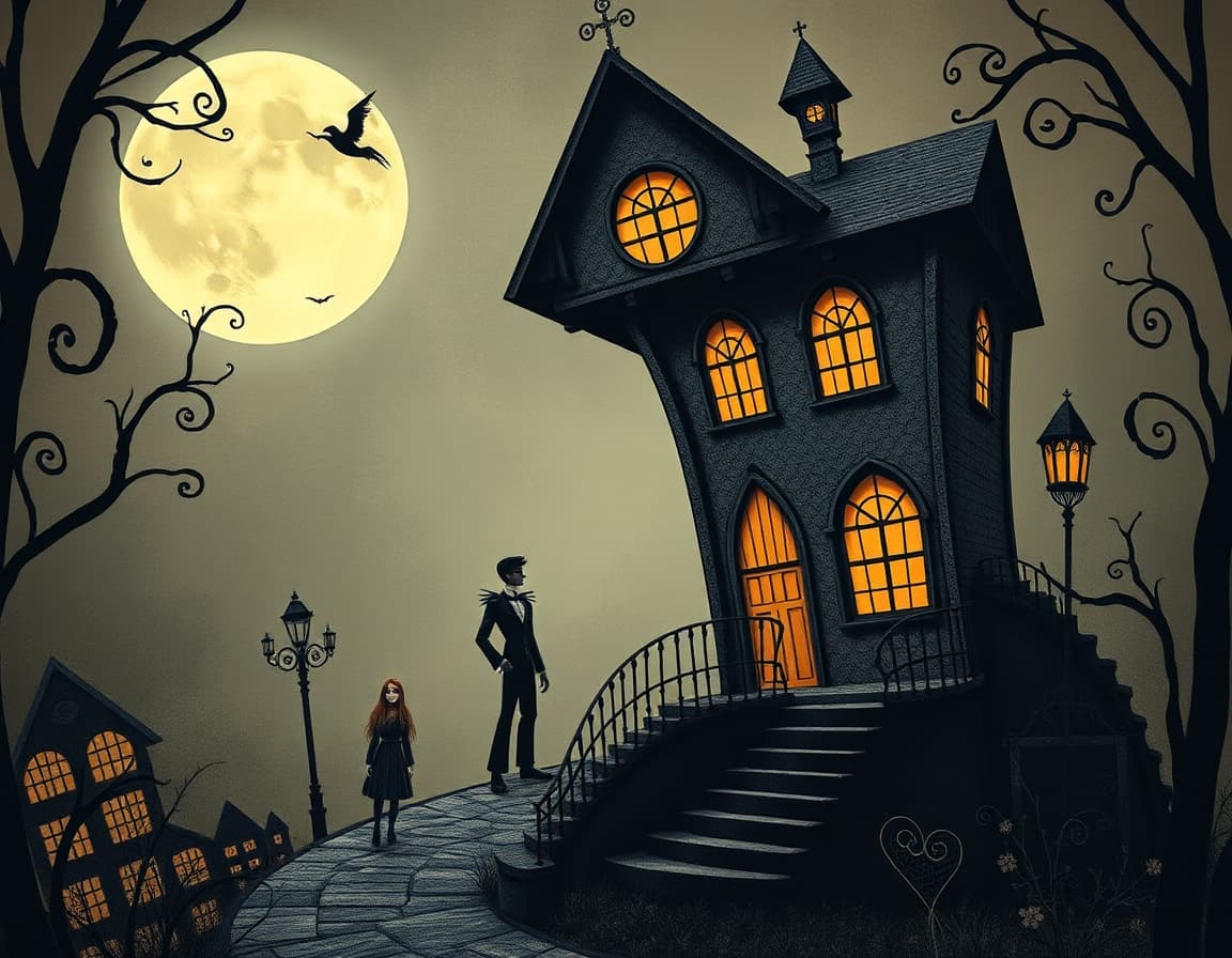 Whimsical Gothic   Tim Burton Style