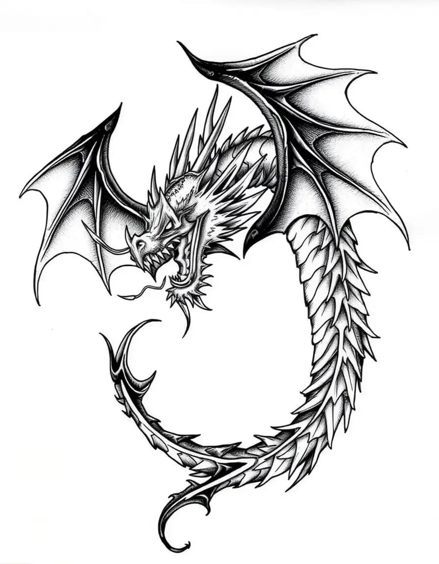 dragon tattoo design