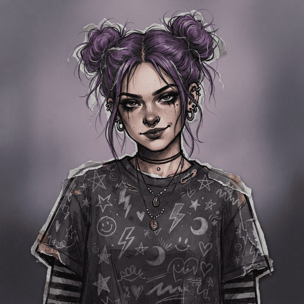 grunge pfp, moody alt style avatar 3