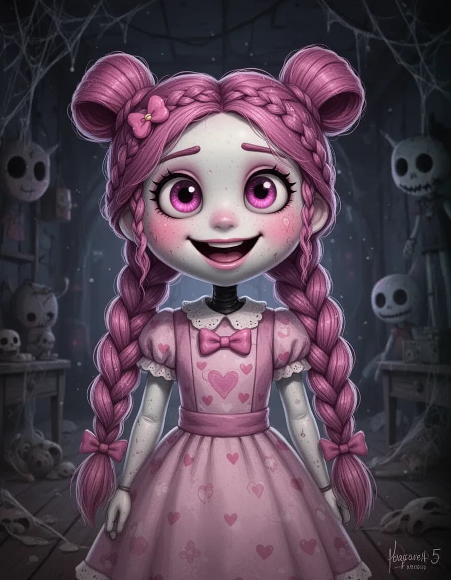 Lily Love Braids from poppy playtime chapter 5