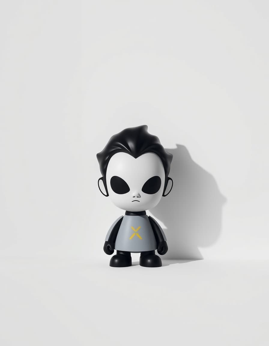 Luxury designer toy brand avatar.
Minimalist vinyl figure head icon, abstract factory concept.
Soft shadows, premium lighting, high contrast.
Modern, stylish, collectible toy brand identity.
Clean background, centered, ultra sharp, studio photography style.