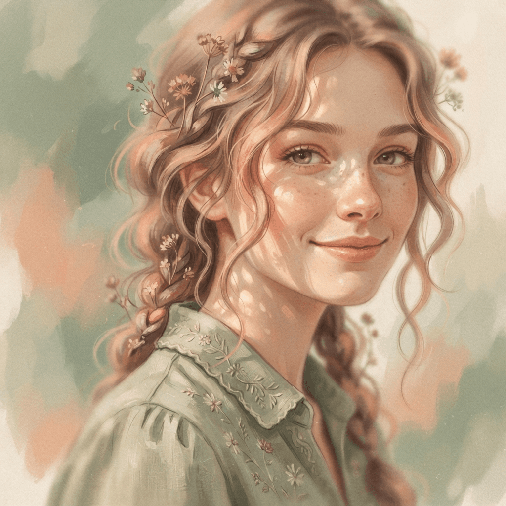 aesthetic pfp, dreamy soft-focus art avatar 1