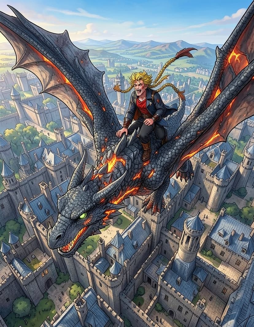 Rikvard Targeryan, a Game of Thrones Dragon OC made on GenTube