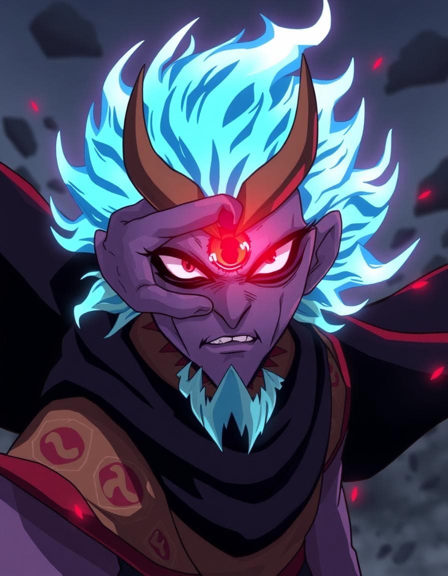 Create evil eye from Dandadan the anime